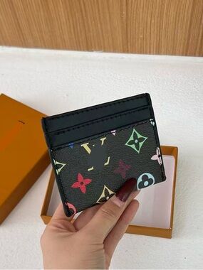 New women’s black multicolor fashion cardholder